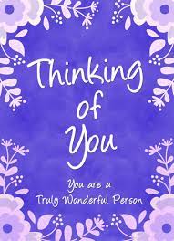 Thinking of You Card (Truly Wonderful Person) : Amazon.co.uk: Stationery &  Office Supplies