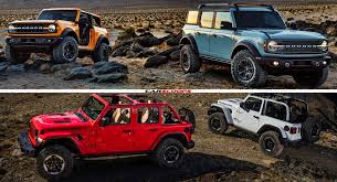 It's an entirely different vehicle that shares its underpinnings with the ford escape. 2021 Ford Bronco Vs 2020 Jeep Wrangler Can The Bronco Steal Some Of The Wrangler S Mojo Carscoops