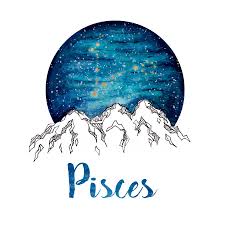 Pisces Zodiac Watercolor Print Zodiac Signs Pisces Astrology Pisces Zodiac Art
