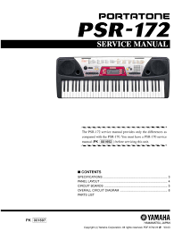 We have 146 yamaha diagrams, schematics or service manuals to choose from, all free to download! Yamaha Portatone Psr 172 Service Manual Pdf Download Manualslib