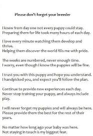 Please Don T Forget Your Breeder This Explains Exactly How I Feel About My Pups And My Puppybuyers Breeders Rainbow Bridge Poem Animal Poems