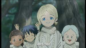 It was serialized in shueisha 's weekly shōnen jump from august 2016 to june 2020, with its chapters collected in twenty tankōbon volumes. Anna Happy Birthday Scene The Promised Neverland Youtube