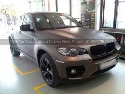 Bmw X6 Gets Wrapped In 3m Matte Charcoal Grey Metallic Only At 3m Car Care Kailash Colony New Delhi Bmw X6 Bmw Custom Cars