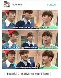 Mingyu You Drive Into A Wall In The Mv Young Man Mingyu Seventeen Joshua Hong