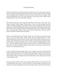 Once upon a time, on the north coast of sumatra lived a poor woman and his son. Cerita Malin Kundang Singkat Pendek