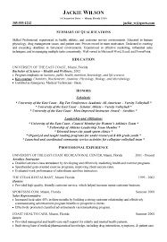 athletic resume samples resume format