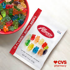 We have sugar free sweets of all types, including hard candy, chewy lollies and gummies. Albanese Confectionery Check Out The New Arrival At Cvs Pharmacy Just In Time For Summer Our 12 Flavor Gummi Bears Find Our 7 5oz Bags In Select Stores Across The U S Facebook