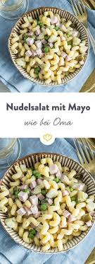Hier ein tolles rezept mit fruchtigem geschmack. Kringelige Hornchennudeln Kleine Erbsen Gewurfelte Gewurzgurken Die Beste Fleischwurst Und Reichlich Mayo So Gelin Nudelsalat Klassischer Nudelsalat Salat