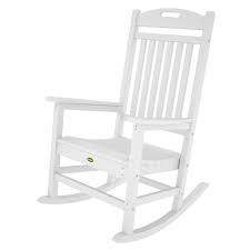 Trex Outdoor Furniture Yacht Club Classic White Plastic Stationary Rocking Chair S With Slat Seat Lowes Com Rocking Chair Porch Trex Outdoor Furniture Patio Rocking Chairs