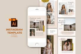Download Fashion Instagram Templates Vector Graphic By Qohhaarqhaz Creative Fabrica Yellowimages Mockups