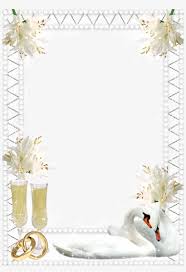 Find & download free graphic resources for frame wedding. White Swans Wedding Frame Picture Frame Png Image Transparent Png Free Download On Seekpng