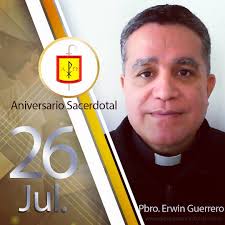 📸 De Aniversario Sacerdotal el presbítero Erwin Guerrero Apolinar, quién  por varios años en su ministerio se ha desempeñado como profesor de los  futuros sacerdotes. 🙏Pedimos a Dios que le conceda la
