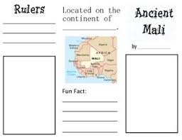 Ancient Mali Brochure Ancient Mali 7th Grade Social Studies Teaching Social Studies