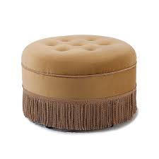 4.5 out of 5 stars. Yolanda Tufted Decorative Round Ottoman Gold Velvet 2345 959