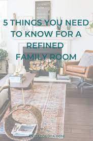 5 Things You Need To Know For A Refined Family Room Anita Yokota Mid Century Modern Living Room Family Room Modern Living Room