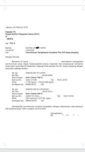 Penggunaan surat permintaan penawaran ini bukan hanya untuk mengetahui dengan detail barang yang akan anda beli. Contoh Surat Pengajuan Permohonan Part Off Container Ke Bea Cukai Indonesia Indonesia Undername Import Export Blog