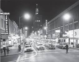 Black And Brown San Jose Ca Downtown San Jose Night 1950 S San Jose California California History East San Jose