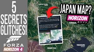 Forza horizon 5 alleged map leaks. Forza Horizon 4 5 Glitches Secrets Easter Eggs Fh5 Japan Map Leaked Youtube