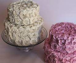 fake two tier rosette cake made to order bottom tier 10 x 5 bottom tier 7 x 3 top tier removable inte rosette cake two tier rosette cake how to make cake
