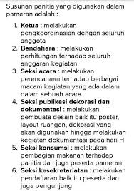 Maybe you would like to learn more about one of these? Apa Tugas Panitia Pelaksana Pameran Brainly Co Id