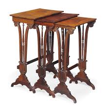 C1835 A Set Of Three William Iv Rosewood Tables Circa 1835 Price Realised Gbp 688 Rosewood Table Table Neoclassical Furniture