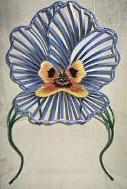 Paradis Express Metal Wildflower Decor Pansies Wrought Iron Garden Furniture