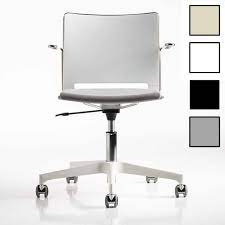 Chaise de bureau blanche au meilleur prix. Chaise De Bureau A Roulettes Design Eklo 4 Coloris