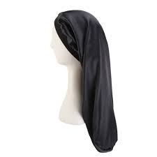 Then you leave your natural curls out on the ends and secure the 'pineapple' with a headband, clip, or sleep cap. Long Satin Bonnet Sleep Cap Silky Bonnet Wide Elastic Band For Women Long Bonnet For Braids Hair Loose Cap For Long Hair Braids Dreadlocks Curly Hair Walmart Canada