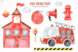454 fire department clipart free images in ai, svg, eps or cdr. Fire Department Watercolor Clipart Fireman Clip Art Fire Department