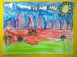 Angie Villa Art Education Kindergarten Landscape Landscape Drawing Landscape Drawings