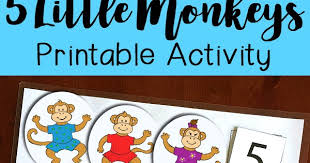 A set of a4 colouring sheets to accompany the number rhyme 'five little monkeys jumping on the bed'. Five Little Monkeys Jumping On The Bed Printable Activity Totschooling Toddler Preschool Kindergarten Educational Printables