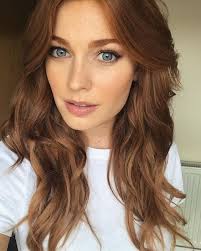 As well as the brown hair and hazel eyes. 7 Hair Dye Trends You Need To Know Eluxe Magazine Hairtrends Hairdyes Hair Hairstyles Longhair Color Hair Color Auburn Hair Pale Skin Ginger Hair Color
