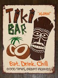 Tiki Bar Blechschild Tiki Zimmer Party Garten Hawaii Hochzeit