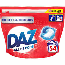 Use cold water only and add your detergent as normal. Daz All In 1 Pods Washing Liquid Capsules For Whites Colours 54 Washes Wilko