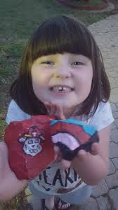 Found our very first rocks today. All 3 found at Halleck Park.