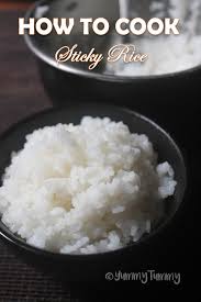How To Cook Sticky Rice Sushi Rice Using A Sauce Pan Recipe Sushi Rice Sticky Rice Rice