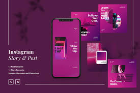 Download Neon Creative Instagram Ads Post Story Template In Social Media Templates On Yellow Images Creative Store Yellowimages Mockups
