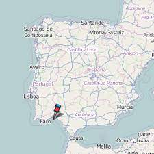Hay que añadir, además, el paraje natural de las marismas de isla cristina, en la provincia española de huelva, y la reserva natural de sapal de castro marim, en el distrito portugués de faro. Castro Marim Map Portugal Latitude Longitude Free Maps