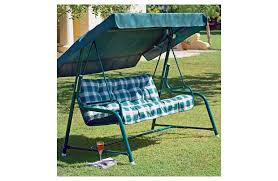 Product title otviap 2 seater garden bench with cushions 52 4 pla. Tubular 3 Seater Garden Swing Chair With Cushion Green 6520120 Argos Price Tracker Pricehistory Co Uk