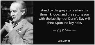 Quotes from classic books to assist students to enhance reading and writing skills, with grey from the great gatsby by f. J R R Tolkien Quote Stand By The Grey Stone When The Thrush Knocks And