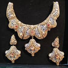 Silver Gold Necklace Earrings Jewelry Set For Women Casting Material Sale Price Buy Online In Pakistan Farosh Pk Novica, the impact marketplace, invites you to explore gold jewelry sets at incredible prices, showcasing the art of unique & talented artisans. silver gold necklace earrings jewelry set for women casting material sale price buy online in pakistan farosh pk