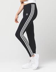 Adidas Originals Three Stripe Cuffed Sweat Pants In Black Tilly S Adidas 3 Stripes Womens Leggings Women S Leggings Embroidered Leggings Striped Leggings