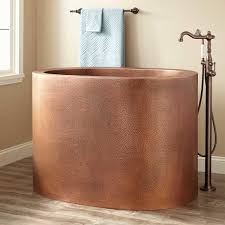 Decide on the material that you want to construct your soaking tub from. Signature Hardware 339952 Raksha 48 Copper Build Com