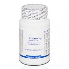 Hémorragie par carence en vitamine k. Biotics Research K Forte Caps 60 Capsules Gelules