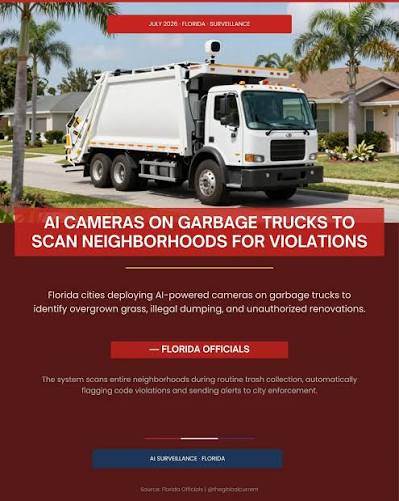 More Perfect Union | Cape Coral is planning to roll out AI-powered cameras  on garbage trucks in order to surveil neighborhoods and homes for "bad  roofs and... | Instagram