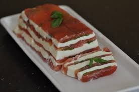 Presse De Tomate Mozzarella Et Basilic Terrine Sans Cuisson Blog Cuisine Avec Du Chocolat Ou Thermomix Mais Pas Que Tomates Mozzarella Blog Cuisine Recettes De Cuisine