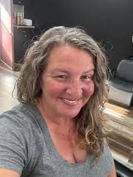 Caring for naturally curly hair with gray highlights