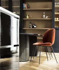 Gubi Moon Dining Table By Space Copenhagen And Beetle Chairs By Gamfratesi World Market Dining Chairs Armchair Design Small Living Room Chairs