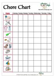 23 Best Picture Chore Chart Images Chores For Kids Charts