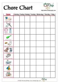 23 best picture chore chart images chores for kids charts